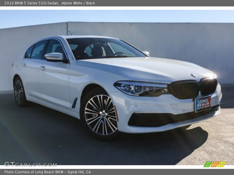 Alpine White / Black 2019 BMW 5 Series 530i Sedan
