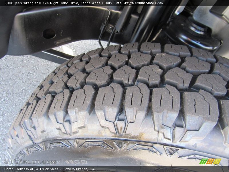Stone White / Dark Slate Gray/Medium Slate Gray 2008 Jeep Wrangler X 4x4 Right Hand Drive
