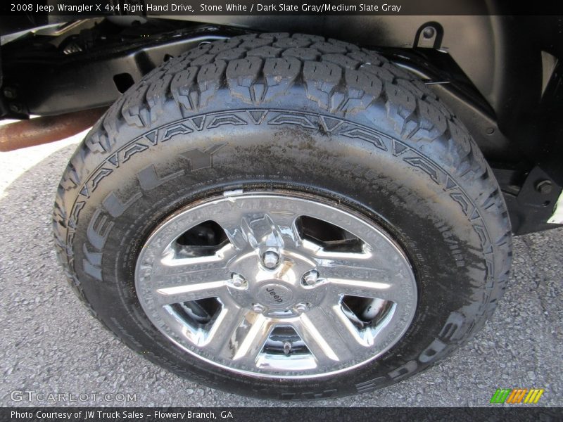Stone White / Dark Slate Gray/Medium Slate Gray 2008 Jeep Wrangler X 4x4 Right Hand Drive