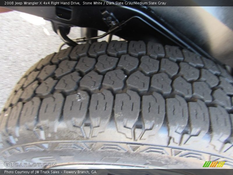 Stone White / Dark Slate Gray/Medium Slate Gray 2008 Jeep Wrangler X 4x4 Right Hand Drive