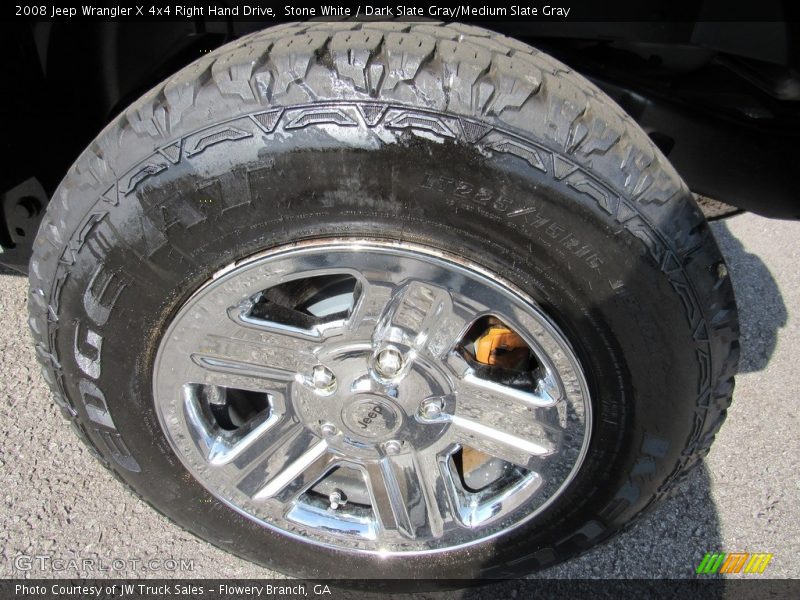 Stone White / Dark Slate Gray/Medium Slate Gray 2008 Jeep Wrangler X 4x4 Right Hand Drive