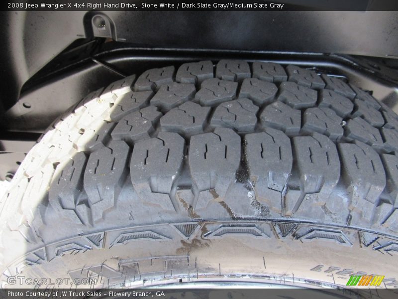 Stone White / Dark Slate Gray/Medium Slate Gray 2008 Jeep Wrangler X 4x4 Right Hand Drive