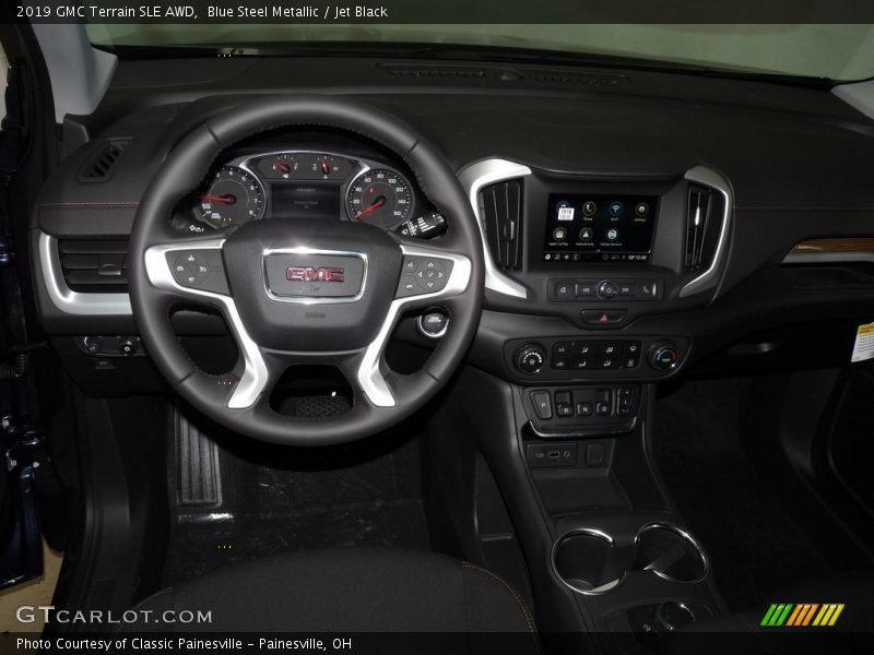 Blue Steel Metallic / Jet Black 2019 GMC Terrain SLE AWD