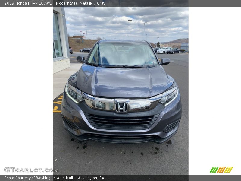 Modern Steel Metallic / Gray 2019 Honda HR-V LX AWD