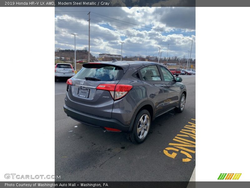 Modern Steel Metallic / Gray 2019 Honda HR-V LX AWD