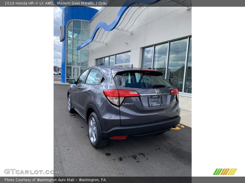 Modern Steel Metallic / Gray 2019 Honda HR-V LX AWD