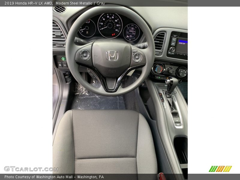 Modern Steel Metallic / Gray 2019 Honda HR-V LX AWD