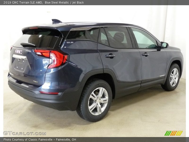 Blue Steel Metallic / Jet Black 2019 GMC Terrain SLE AWD