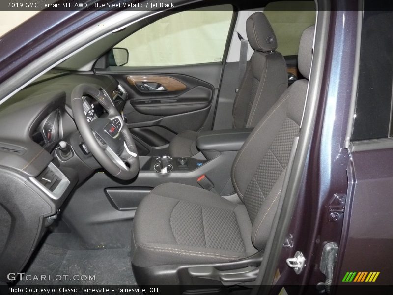 Blue Steel Metallic / Jet Black 2019 GMC Terrain SLE AWD