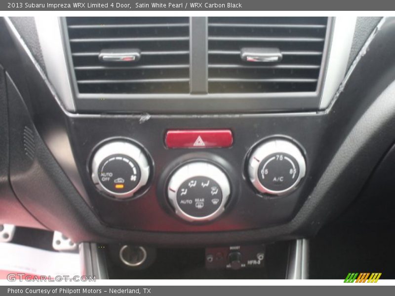 Satin White Pearl / WRX Carbon Black 2013 Subaru Impreza WRX Limited 4 Door