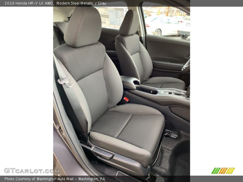 Modern Steel Metallic / Gray 2019 Honda HR-V LX AWD