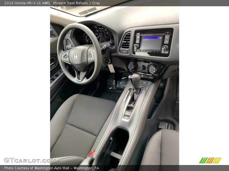 Modern Steel Metallic / Gray 2019 Honda HR-V LX AWD
