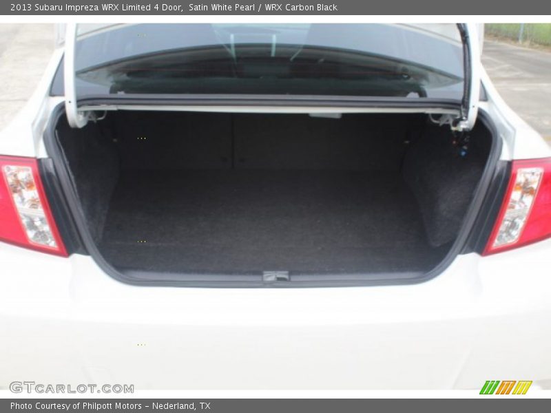 Satin White Pearl / WRX Carbon Black 2013 Subaru Impreza WRX Limited 4 Door