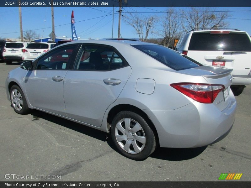 Classic Silver Metallic / Steel Blue 2014 Toyota Corolla S