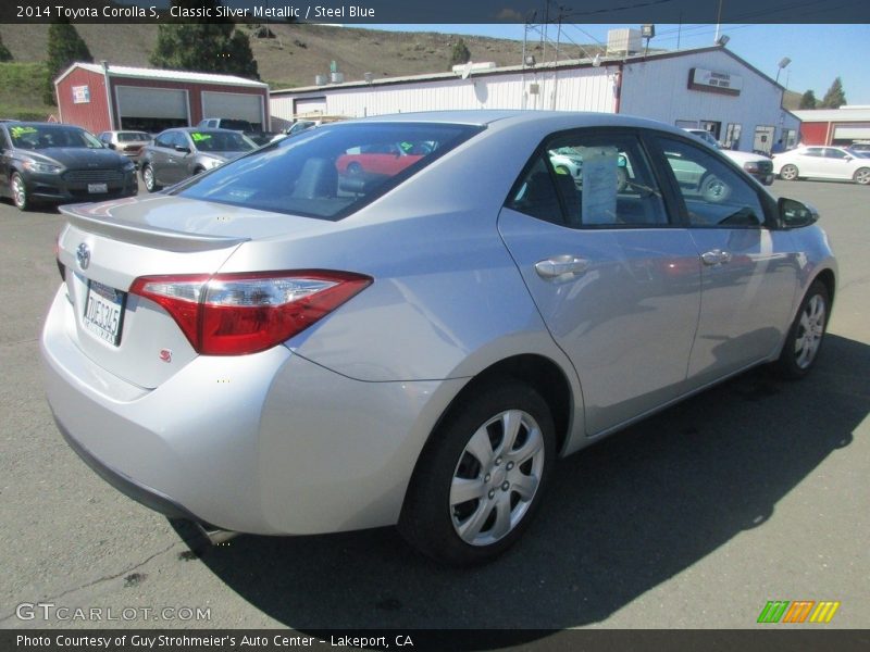 Classic Silver Metallic / Steel Blue 2014 Toyota Corolla S