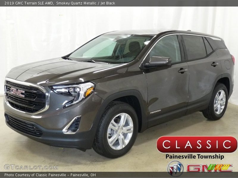 Smokey Quartz Metallic / Jet Black 2019 GMC Terrain SLE AWD