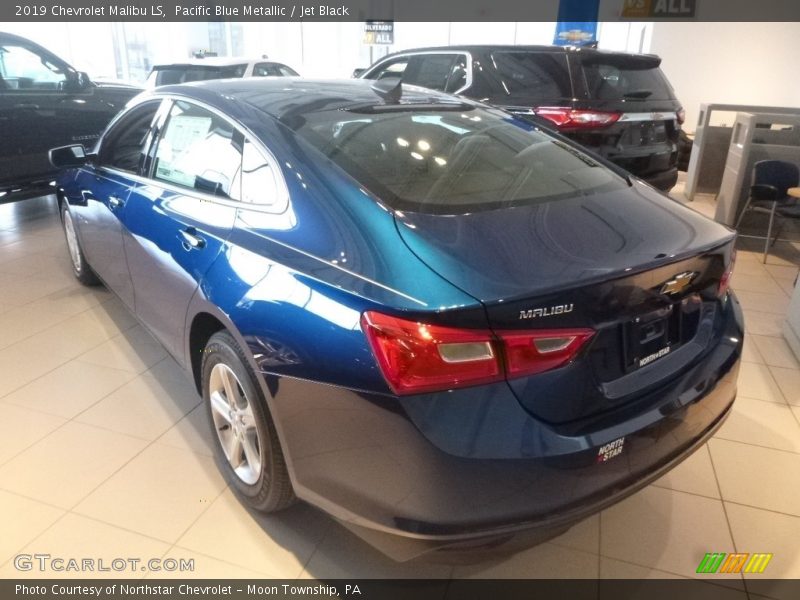 Pacific Blue Metallic / Jet Black 2019 Chevrolet Malibu LS