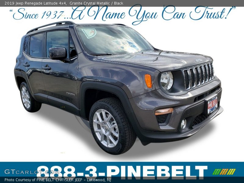 Granite Crystal Metallic / Black 2019 Jeep Renegade Latitude 4x4