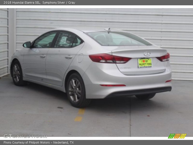 Symphony Silver / Gray 2018 Hyundai Elantra SEL