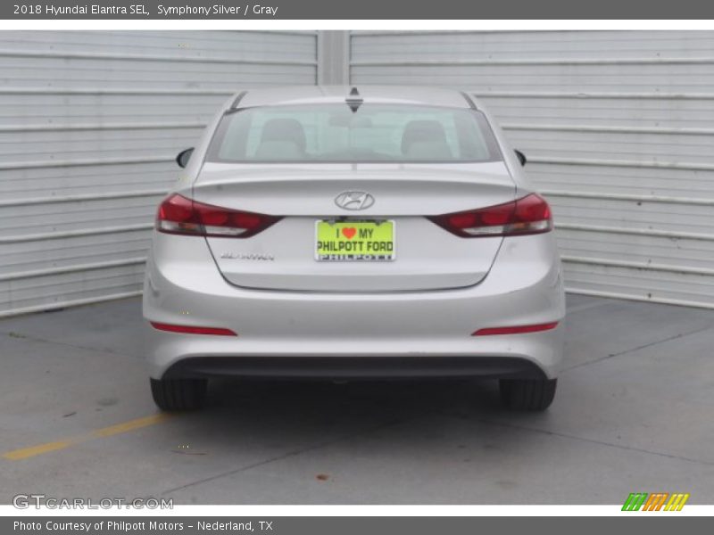 Symphony Silver / Gray 2018 Hyundai Elantra SEL