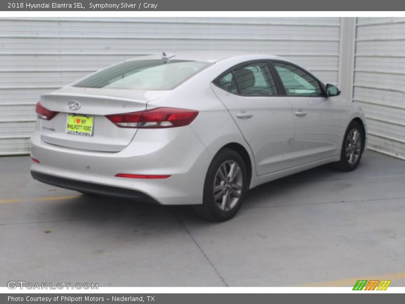 Symphony Silver / Gray 2018 Hyundai Elantra SEL