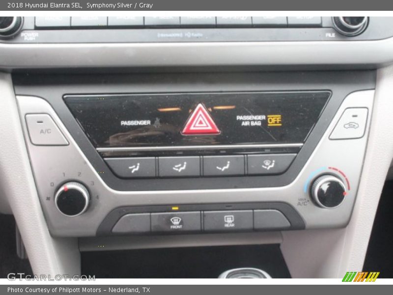 Symphony Silver / Gray 2018 Hyundai Elantra SEL