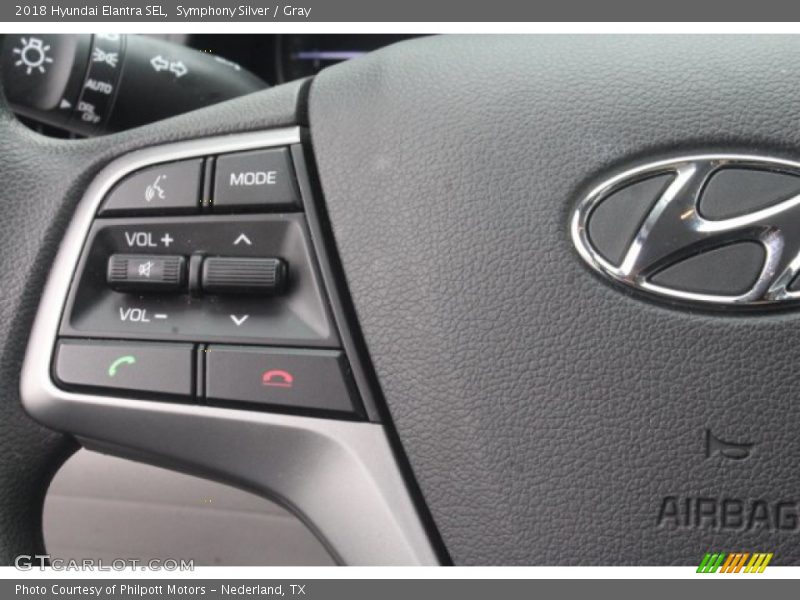 Symphony Silver / Gray 2018 Hyundai Elantra SEL