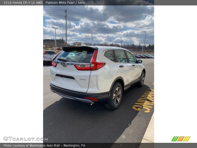 Platinum White Pearl / Ivory 2019 Honda CR-V LX AWD