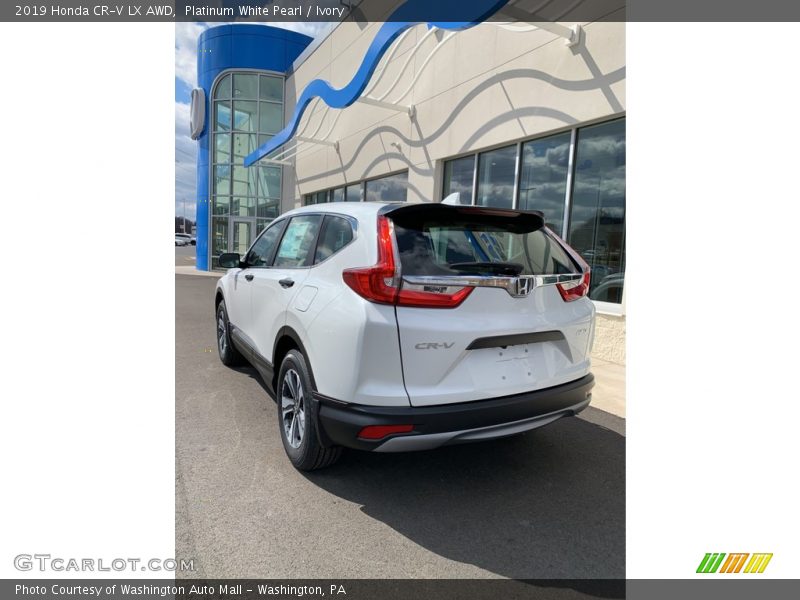 Platinum White Pearl / Ivory 2019 Honda CR-V LX AWD