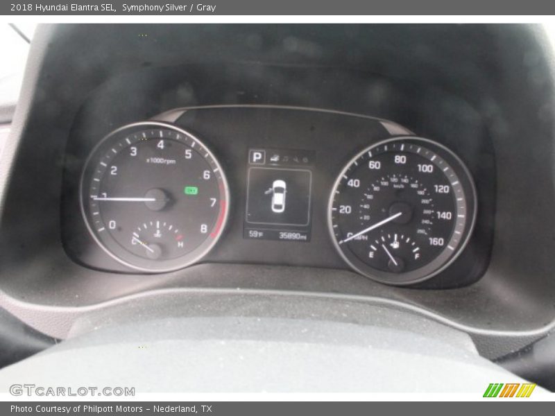 Symphony Silver / Gray 2018 Hyundai Elantra SEL