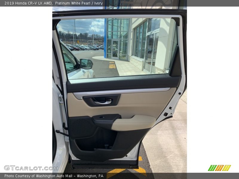 Platinum White Pearl / Ivory 2019 Honda CR-V LX AWD