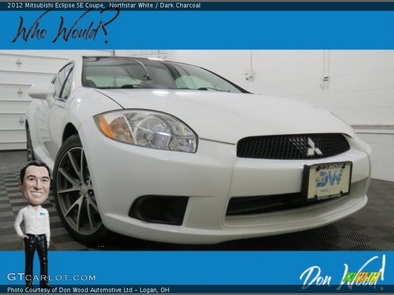 Northstar White / Dark Charcoal 2012 Mitsubishi Eclipse SE Coupe