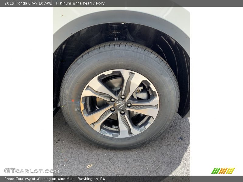 Platinum White Pearl / Ivory 2019 Honda CR-V LX AWD