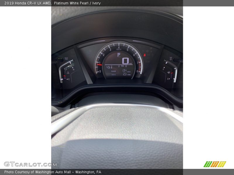 Platinum White Pearl / Ivory 2019 Honda CR-V LX AWD