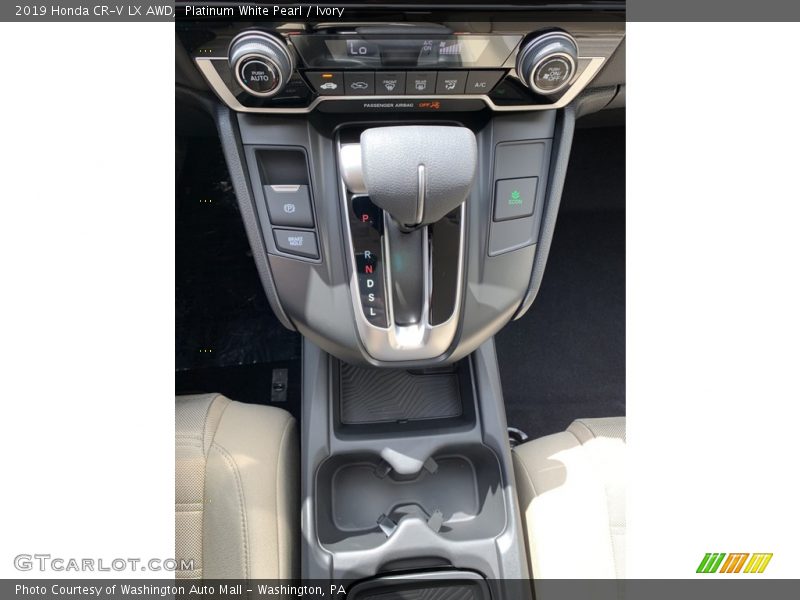 Platinum White Pearl / Ivory 2019 Honda CR-V LX AWD