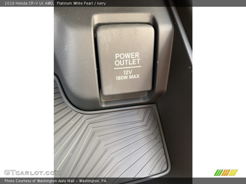 Platinum White Pearl / Ivory 2019 Honda CR-V LX AWD