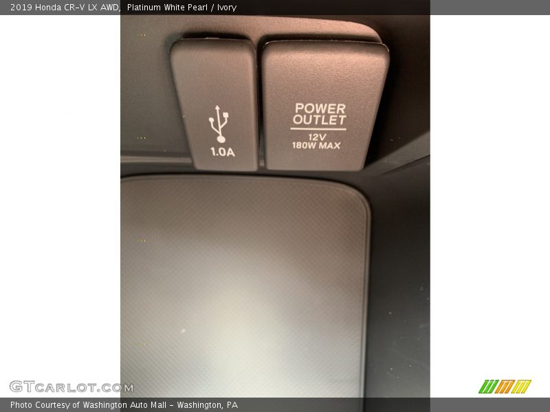 Platinum White Pearl / Ivory 2019 Honda CR-V LX AWD