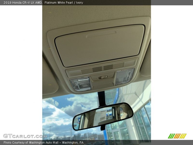 Platinum White Pearl / Ivory 2019 Honda CR-V LX AWD