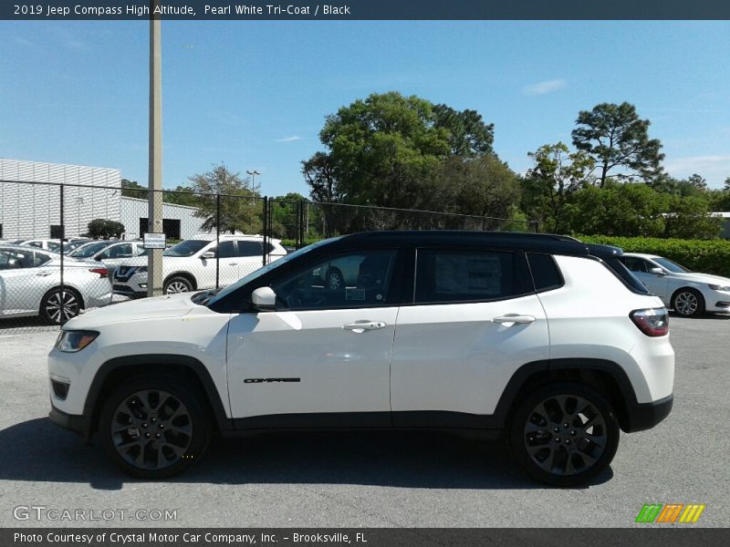 Pearl White Tri–Coat / Black 2019 Jeep Compass High Altitude