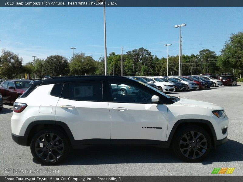 Pearl White Tri–Coat / Black 2019 Jeep Compass High Altitude