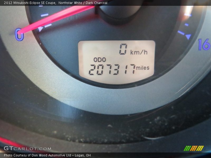 Northstar White / Dark Charcoal 2012 Mitsubishi Eclipse SE Coupe
