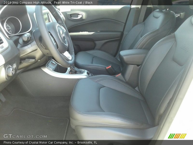 Pearl White Tri–Coat / Black 2019 Jeep Compass High Altitude