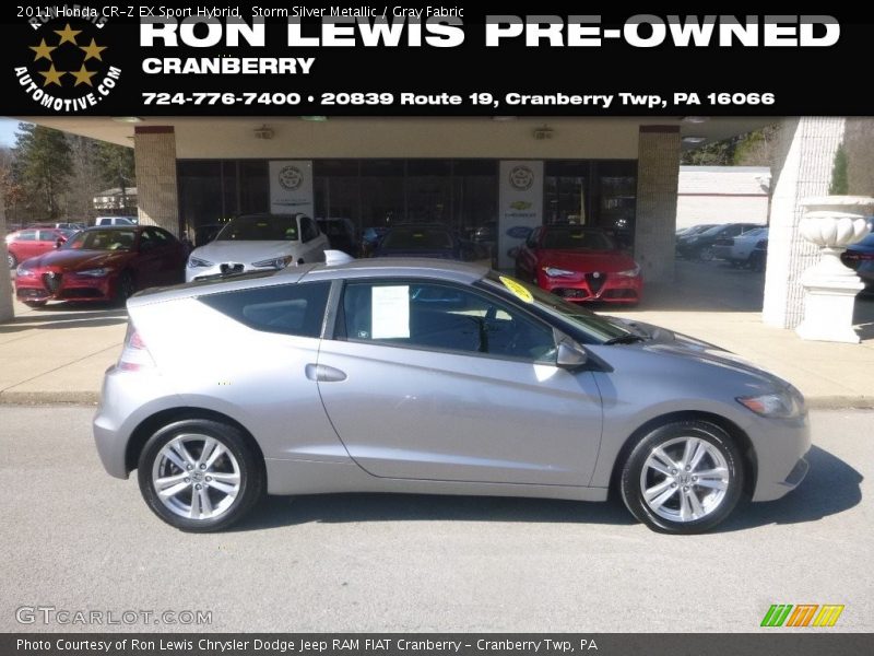 Storm Silver Metallic / Gray Fabric 2011 Honda CR-Z EX Sport Hybrid