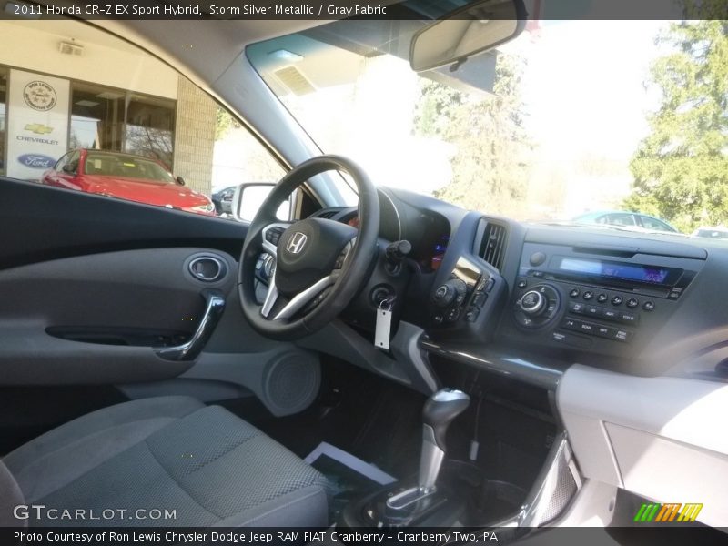 Storm Silver Metallic / Gray Fabric 2011 Honda CR-Z EX Sport Hybrid