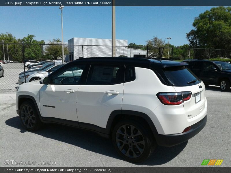 Pearl White Tri–Coat / Black 2019 Jeep Compass High Altitude
