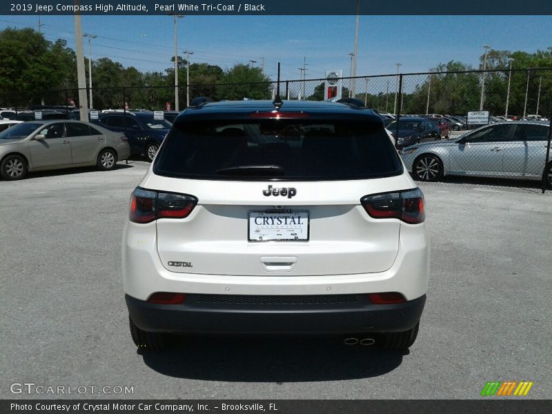 Pearl White Tri–Coat / Black 2019 Jeep Compass High Altitude