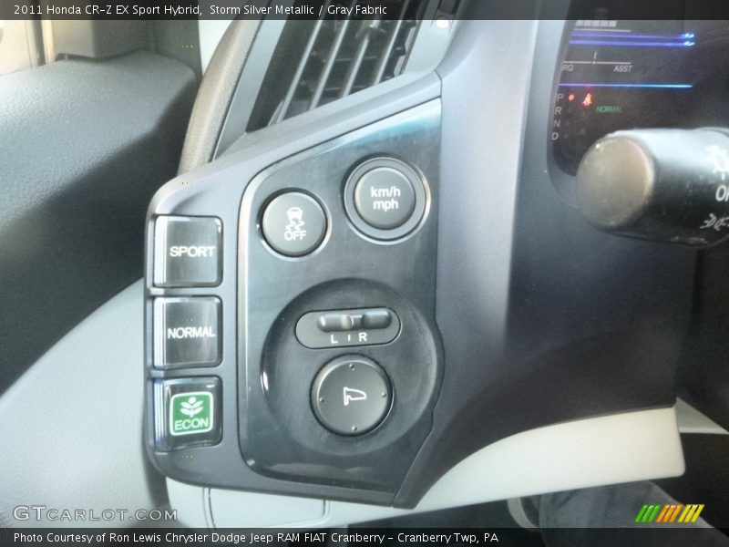 Storm Silver Metallic / Gray Fabric 2011 Honda CR-Z EX Sport Hybrid