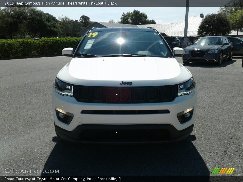 Pearl White Tri–Coat / Black 2019 Jeep Compass High Altitude
