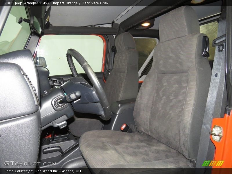 Impact Orange / Dark Slate Gray 2005 Jeep Wrangler X 4x4