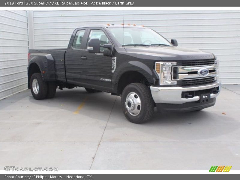 Agate Black / Earth Gray 2019 Ford F350 Super Duty XLT SuperCab 4x4